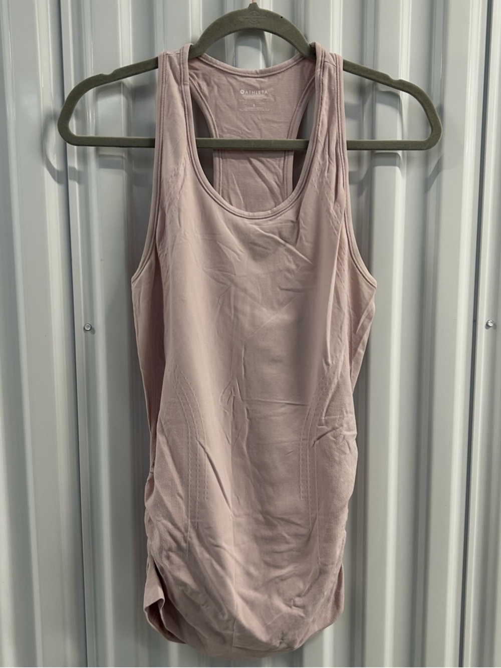 Athleta Racerback Tank Top in Dusty Pink Size Small